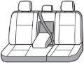 Picture of Covercraft 11-23 Toyota 4Runner Carhartt PrecisionFit Custom Second Row Seat Covers - Gravel