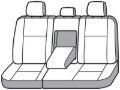 Picture of Covercraft 14-21 Toyota Tundra Carhartt PrecisionFit Custom Second Row Seat Covers - Gravel