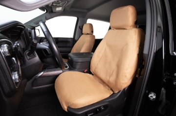 Picture of Covercraft 21-24 Jeep Grand Polycotton SeatSaver Custom Front Row Seat Covers - Tan