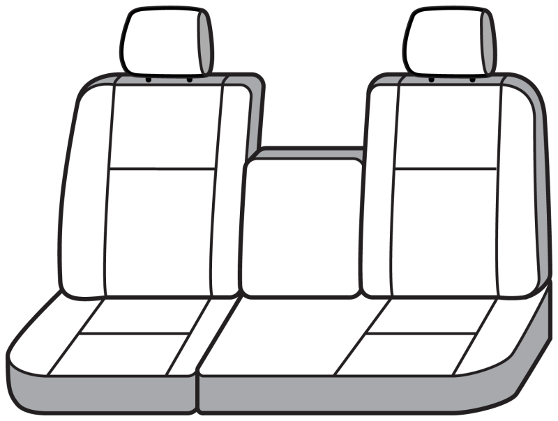 Picture of Covercraft 01-04 Toyota Tacoma Polycotton SeatSaver Custom Front Row Seat Covers - Charcoal