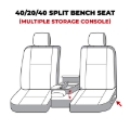 Picture of Covercraft 07-13 Toyota Tundra Waterproof Polyester SeatSaver Custom Front Row Seat Covers - Grey