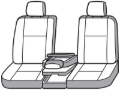 Picture of Covercraft 11-16 Ford F-250 Polycotton SeatSaver Custom Front Row Seat Covers - Misty Grey