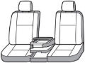 Picture of Covercraft 19-24 Dodge Ram Polycotton SeatSaver Custom Front Row Seat Covers - Misty Grey