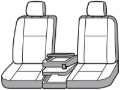 Picture of Covercraft 19-24 Chevrolet Silverado Polycotton SeatSaver Custom Front Row Seat Covers - Misty Grey