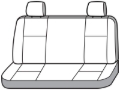 Picture of Covercraft 1996-06 Chevrolet Silverado Polycotton SeatSaver Custom Second Row Seat Covers - Taupe