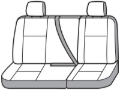 Picture of Covercraft 04-08 Dodge Ram Polycotton SeatSaver Custom Second Row Seat Covers - Misty Grey
