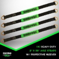 Picture of Rhino USA Axle Tie Down Straps (4-Pack) 2In X 38In - Green