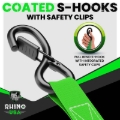 Picture of Rhino USA Medium Duty Ratchet Strap Tie-Down 4-Pack (Black)
