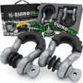 Picture of Rhino USA 3/4In D-Ring Shackle Set (2-Pack)(Gray)