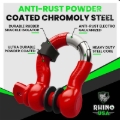 Picture of Rhino USA 3/4In D-Ring Shackle Set (2-Pack)(Red)