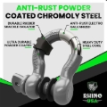 Picture of Rhino USA 3/4In D-Ring Shackle Set (2-Pack)(Gray)