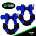 Picture of Rhino USA 8T Super Shackle 2-Pack (Blue)