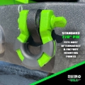 Picture of Rhino USA 8T Super Shackle 2-Pack (Green)