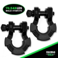 Picture of Rhino USA 8T Super Shackle 2-Pack (Black)