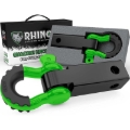 Picture of Rhino USA Shackle Hitch Receiver W/ D-Ring (Green)