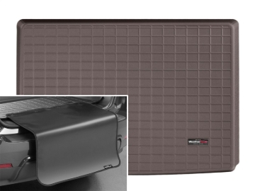 Picture of WeatherTech 2015+ Cadillac Escalade Cargo Liner With Bumper Protector - Cocoa