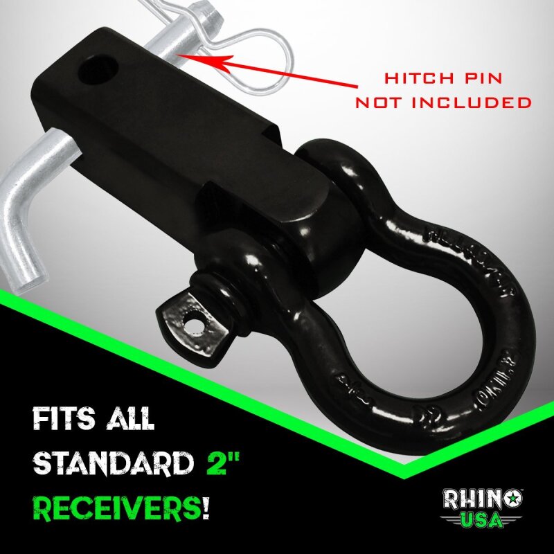 Picture of Rhino USA RSA Shackles Shackle Kits - RG-HTHITCH2-WHT