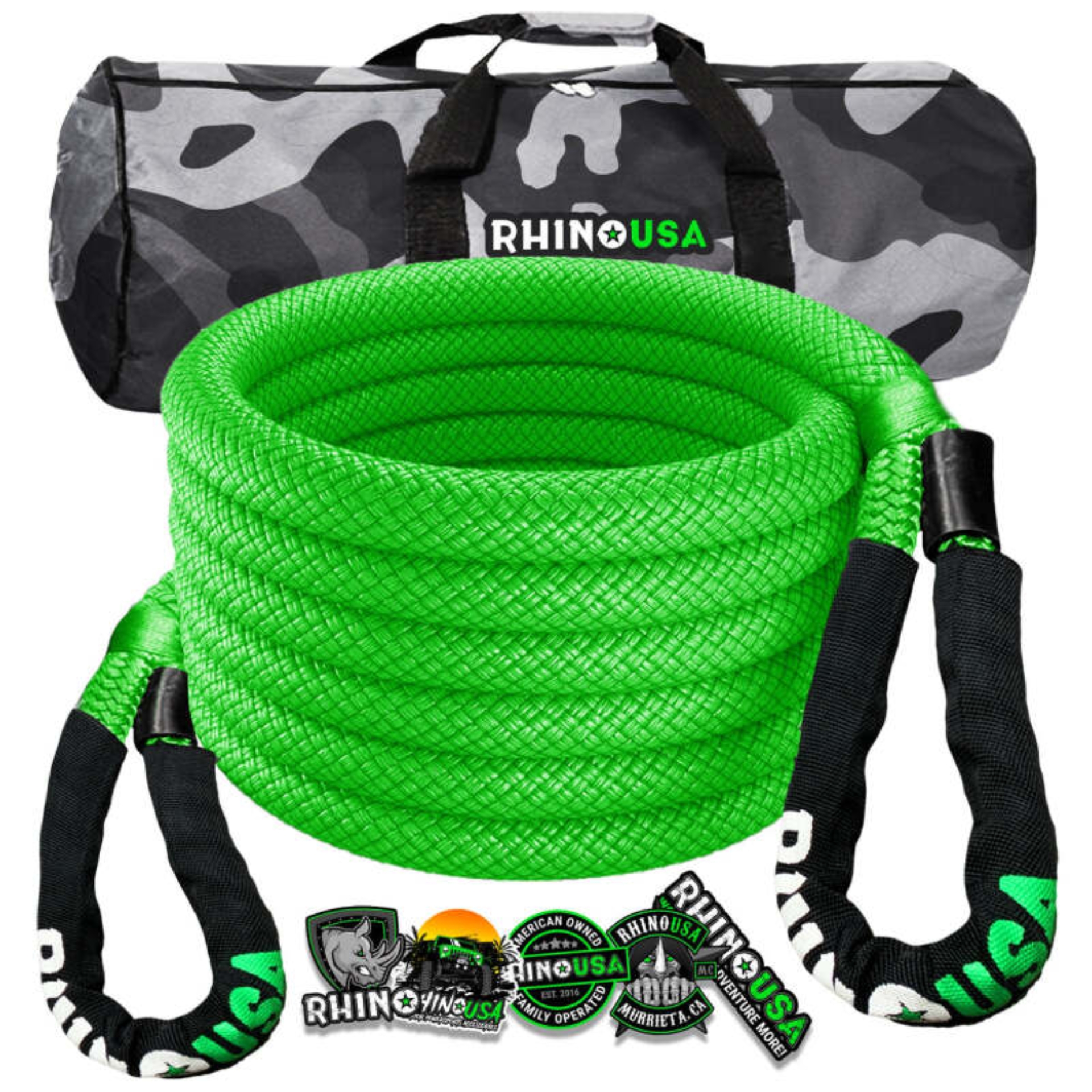 Picture of Rhino USA Kinetic Energy Recovery Rope (7/8In X 20Ft) Green