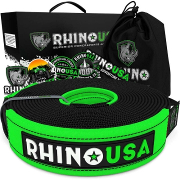 Picture of Rhino USA Recovery Tow Strap 2Inx20Ft (Black)