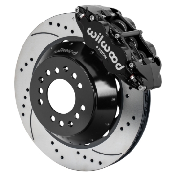 Picture of Wilwood Narrow Superlite 6R Front Kit 14.00in Drilled & Slotted Rotors - Black