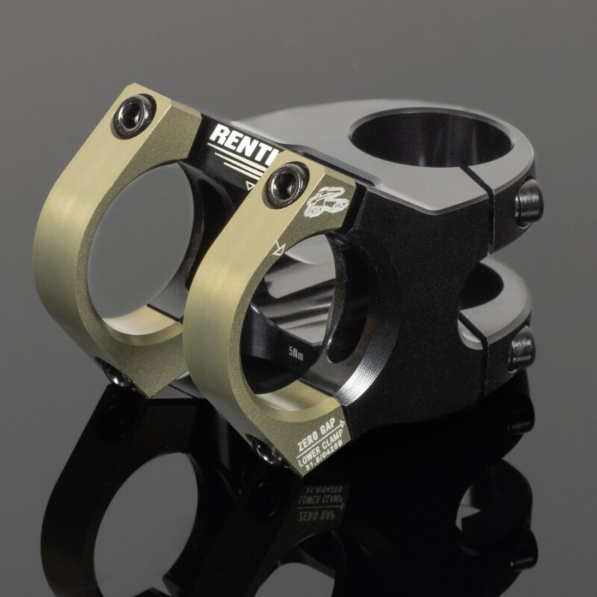 Picture of Renthal V2 Apex Stem 31.8 x 50 mm. - Black/AluGold