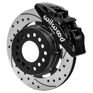 Picture of Wilwood Ford Mustang II Dynapro Front Brake Kit w/ 12.19in Drilled & Slotted Rotor - Black