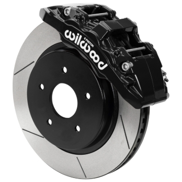 Picture of Wilwood 13-18 RAM 1500 4WD AERO6-DM Kit 5 x 5.50in Hub - 13.38in Slotted Rotor - Black