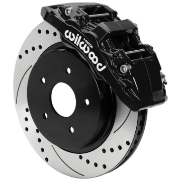 Picture of Wilwood 13-18 RAM 1500 4WD Aerolite 6R Kit 5 x 5.50in Hub - 13.38in Drilled & Slotted Rotor - Black