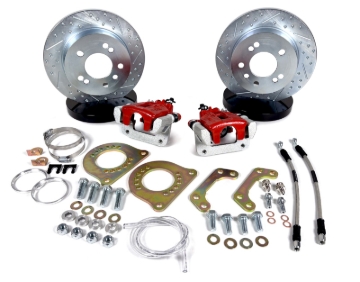 Picture of Baer Brakes Ford 8.8in C-Clip Rear Ends 10.5in Classic Series Rear Brake Kit - Red