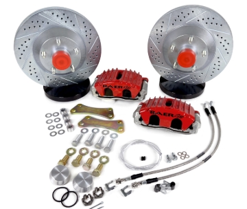Picture of Baer Brakes 88-98 Chevrolet/GMC 2WD Trucks 13in Classic Series Front Brake Kit - Red