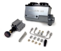 Picture of Baer Brakes GM/Ford 1-1/8in Bore Remaster Left Port 2-Bolt Master Cylinder Combo Kit - Gray