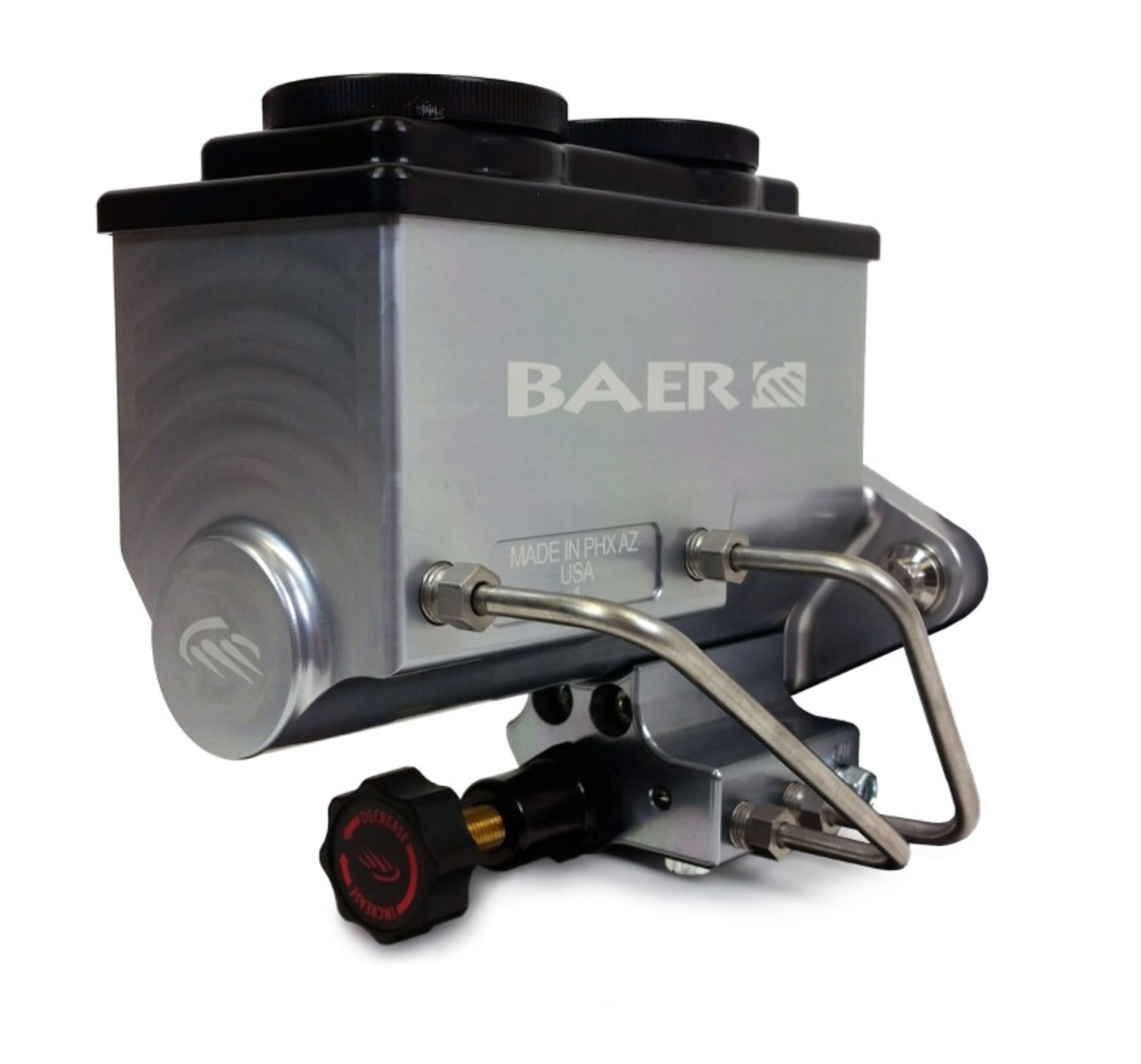 Picture of Baer Brakes GM/Ford 1in Bore Remaster 2-Bolt Left Port Master Cylinder Assembly - Gray
