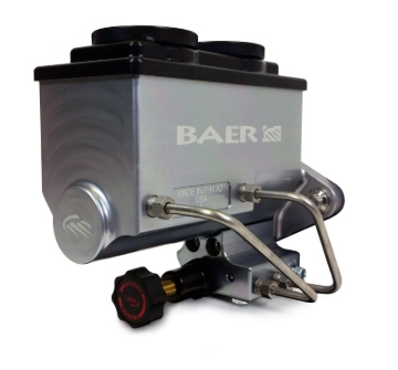 Picture of Baer Brakes GM/Ford 1in Bore Remaster 2-Bolt Left Port Master Cylinder Assembly - Gray
