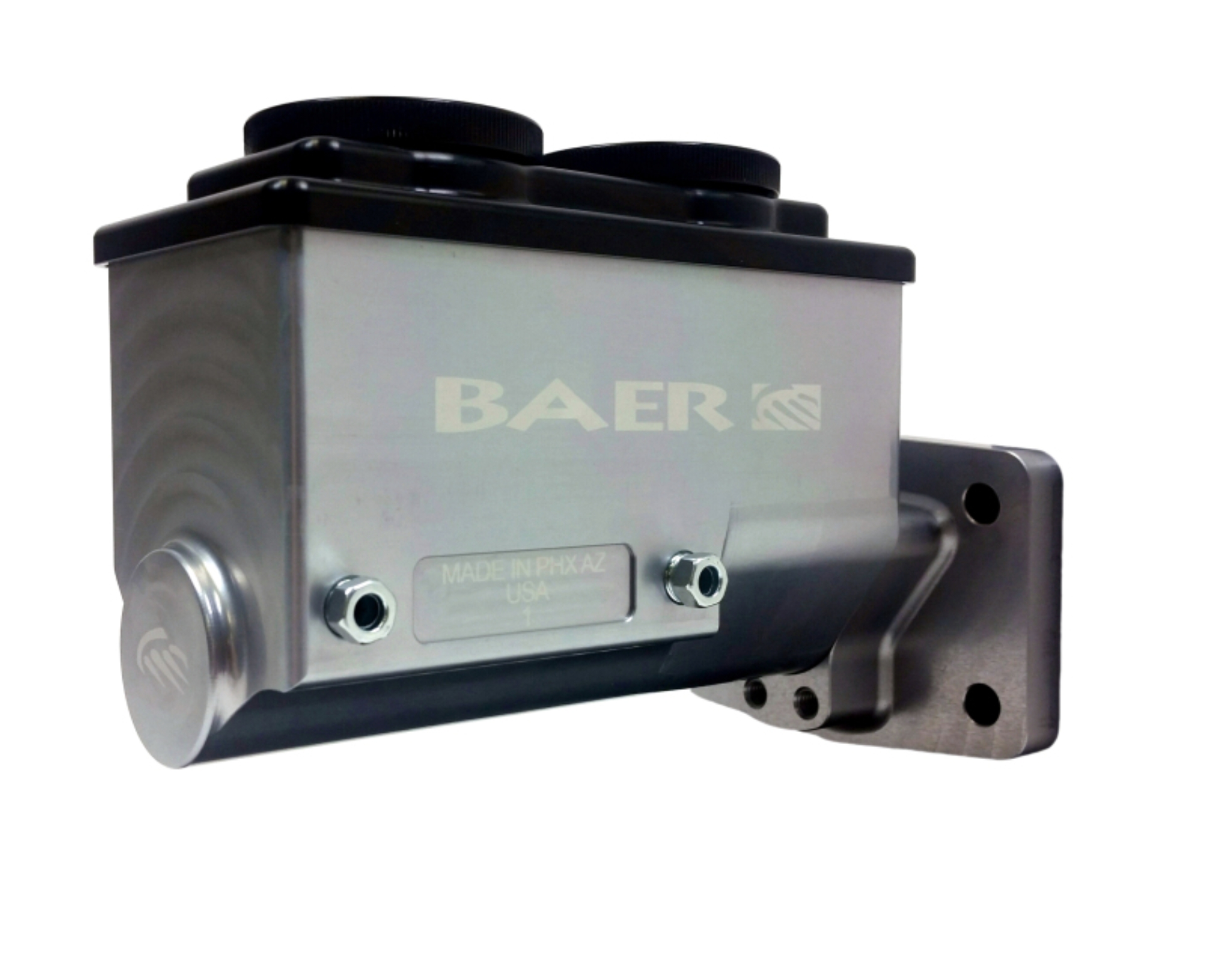 Picture of Baer Brakes Mopar 1in Bore Remaster 4-Bolt Left Port Master Cylinder Assembly - Gray