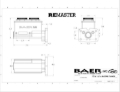 Picture of Baer Brakes Mopar 1in Bore Remaster 4-Bolt Left Port Master Cylinder Assembly - Black