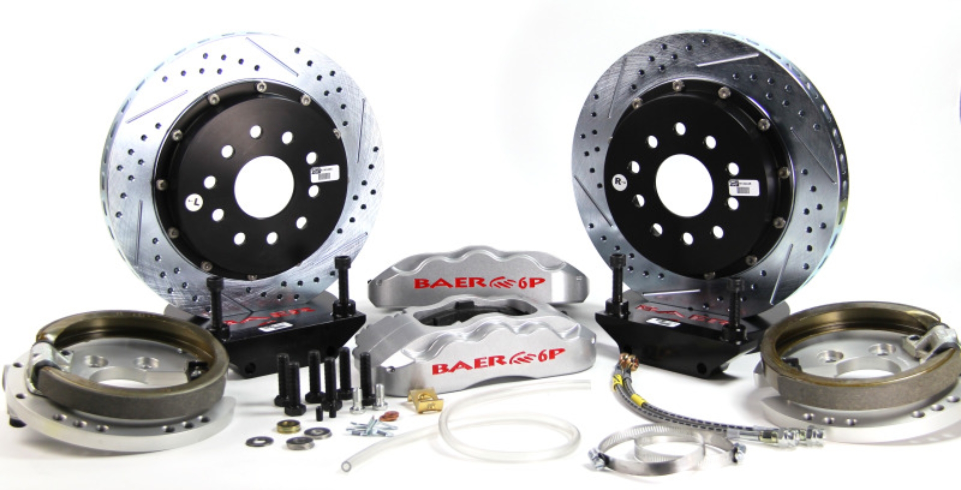 Picture of Baer Brakes 92-93 GMC Typhoon 14in Pro+ Rear Brake Kit-Silver-