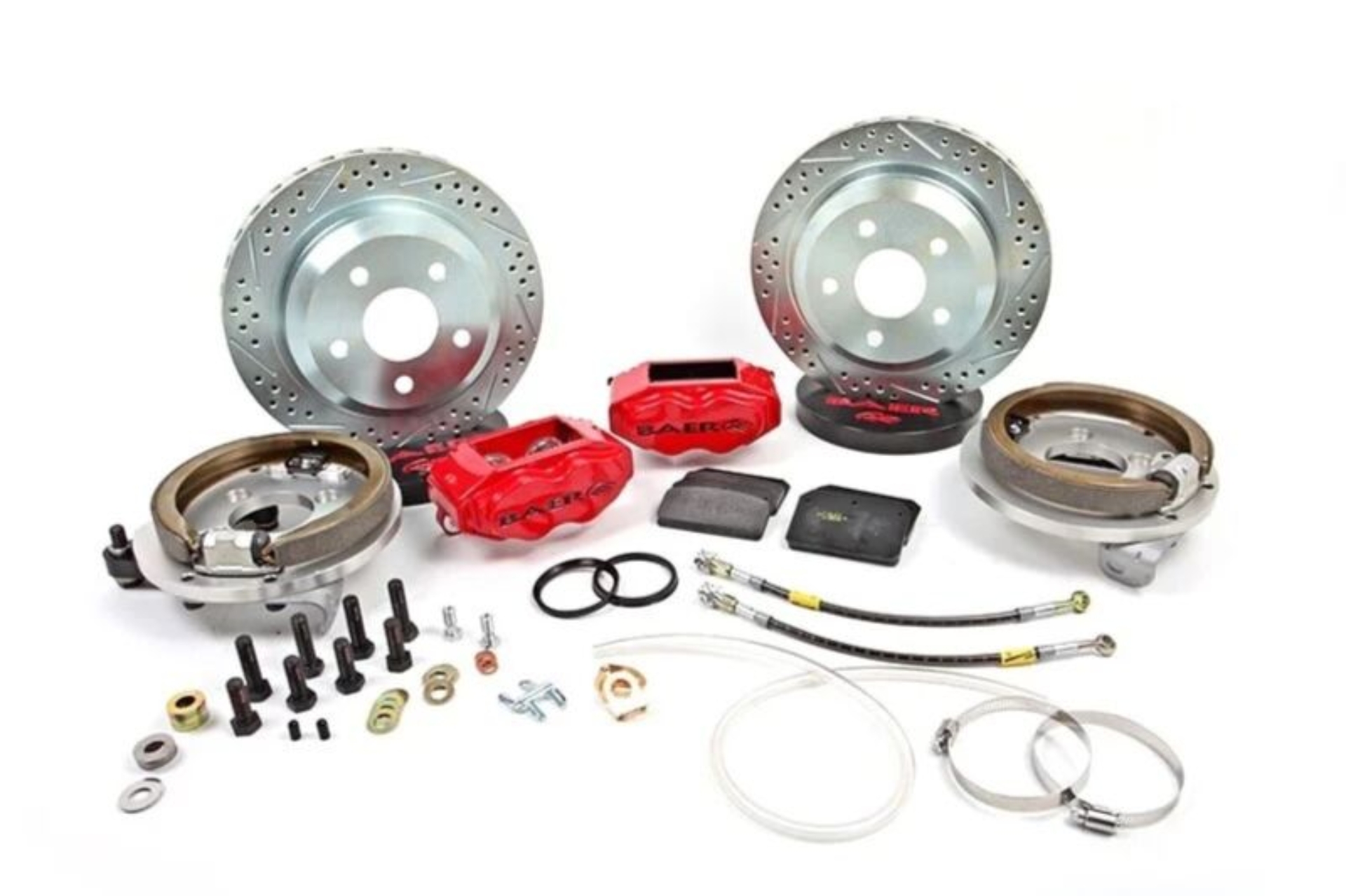 Picture of Baer Brakes Ford 8.8in C-Clip Rear Ends 12in SS4 Rear SDZ Brake Kit - Silver