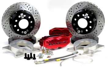 Picture of Baer Brakes GM Small Pattern 10/12 Bolt Bearing 11in SS4+ Deep Stage Rear SDZ Brake Kit - Fire Red