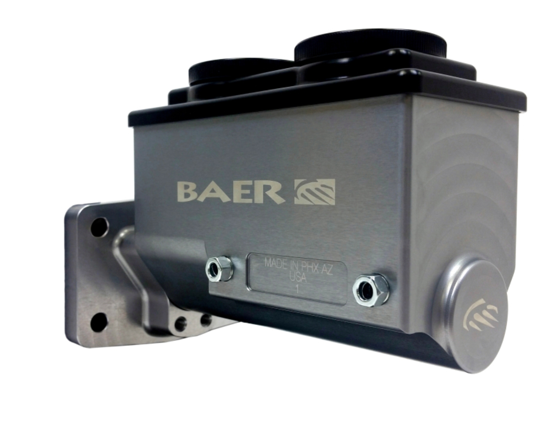Picture of Baer Brakes Mopar 1in Bore Remaster 4-Bolt Right Port Master Cylinder Assembly - Gray