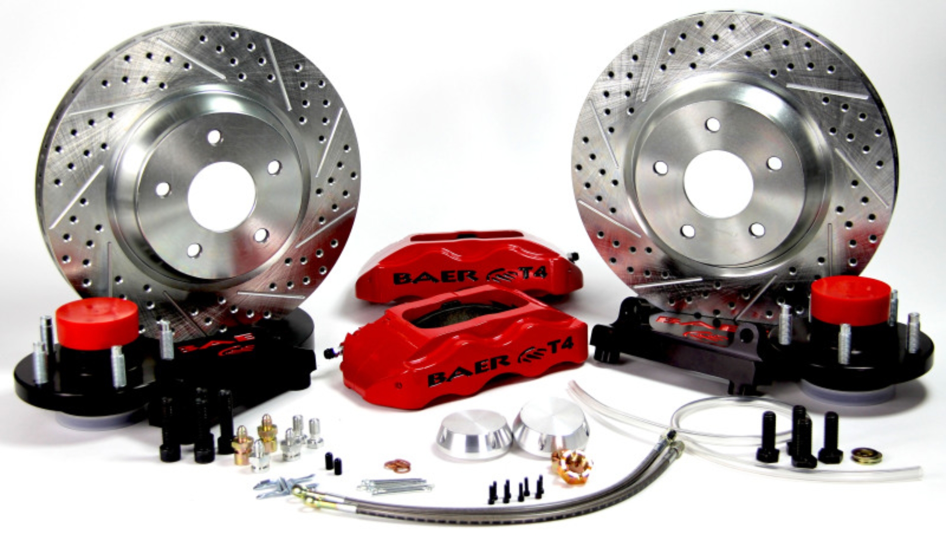 Picture of Baer Brakes STD Studs 13in Track4 Front SDZ Brake Kit - Comp Yellow
