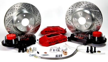 Picture of Baer Brakes STD Studs 13in Track4 Front SDZ Brake Kit - Fire Red