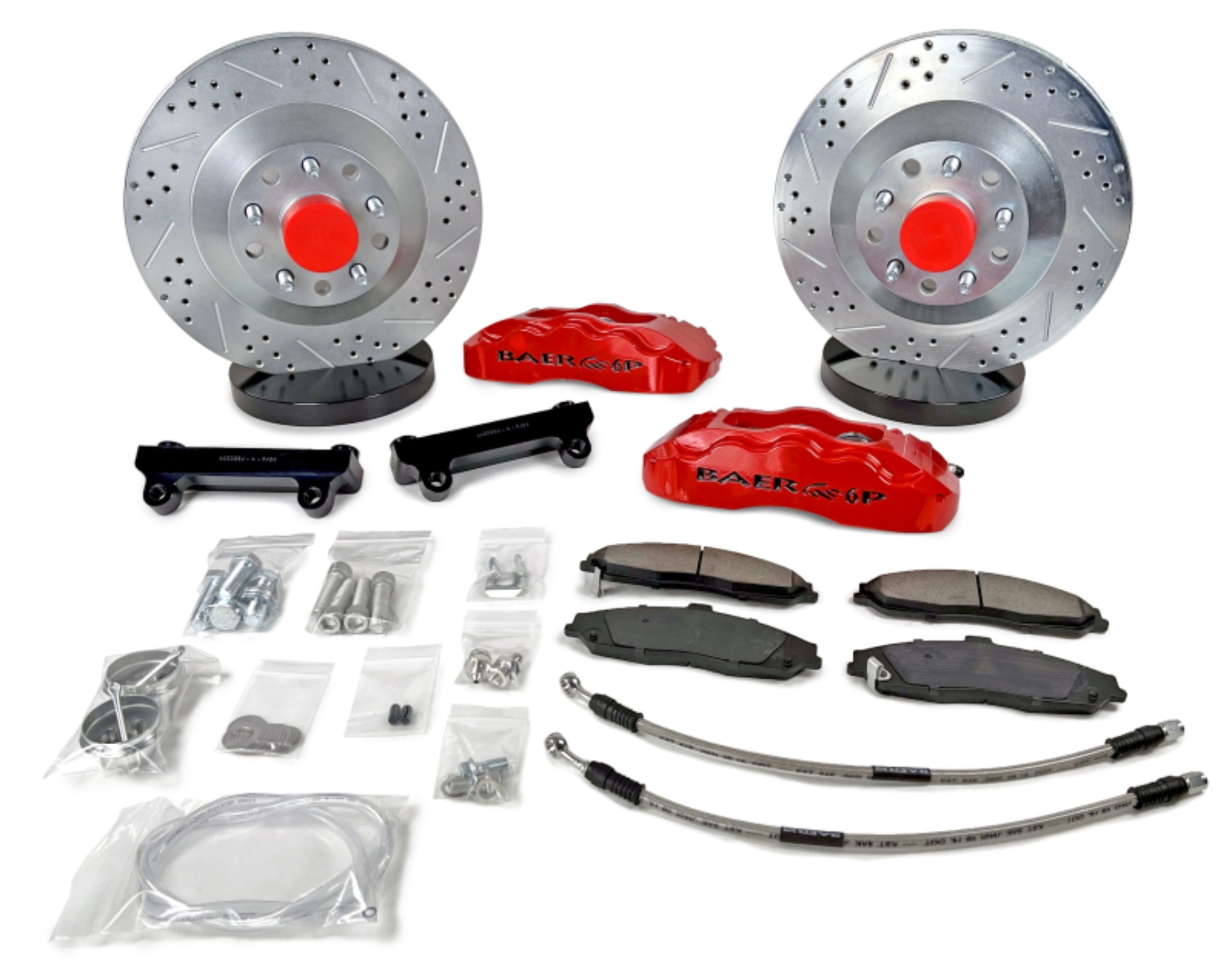 Picture of Baer Brakes Wilwood Mustang II Pro Spindles 13in Pro Front SDZ Brake Kit - Silver