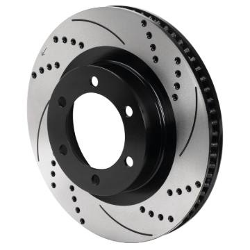 Picture of Wilwood 6x5.5 SRP Drilled & Slotted Black Electro Coat Rotor LH