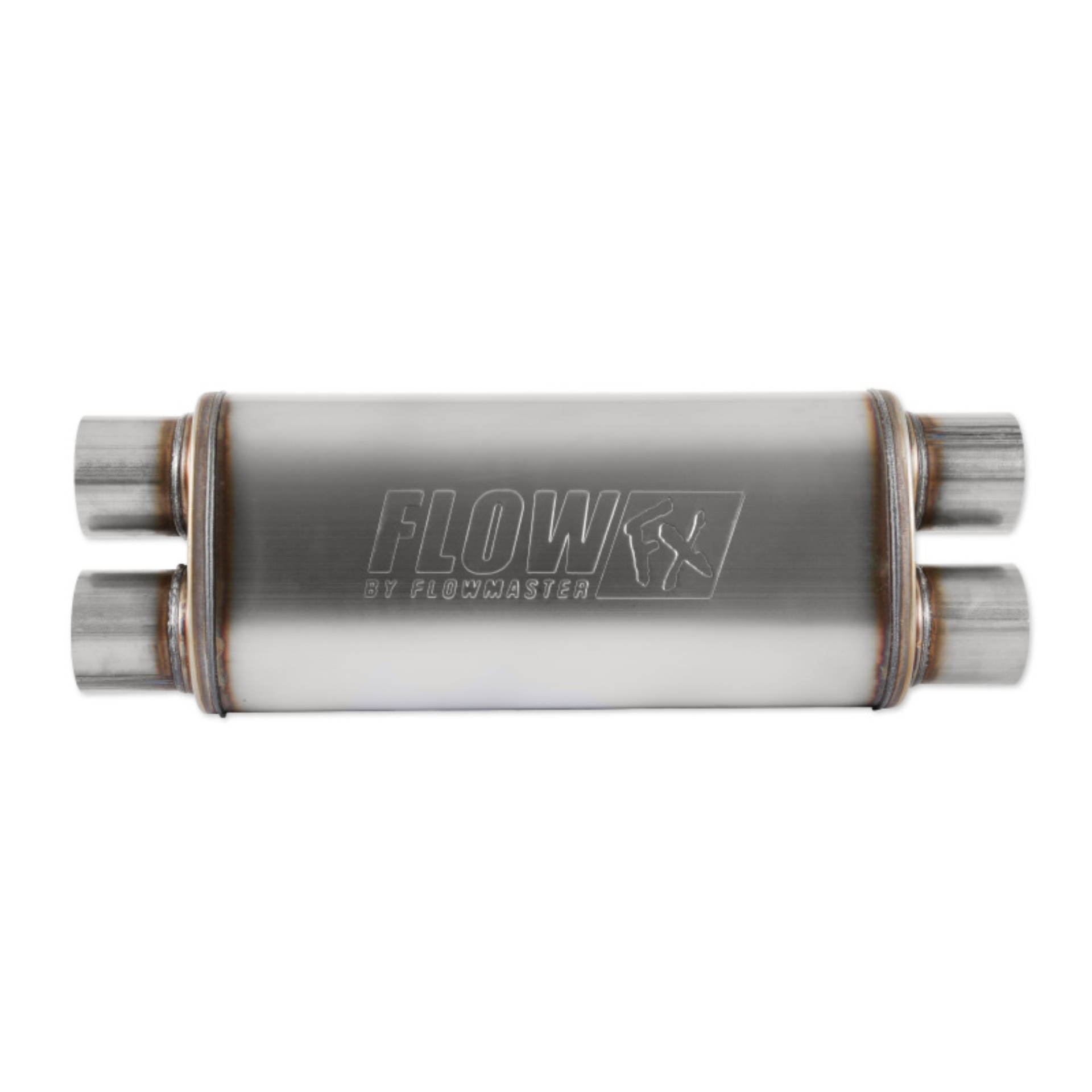 Picture of Flowmaster FlowFX Muffler SS 3 IN Dual IN/OUT W/ X-Pipe