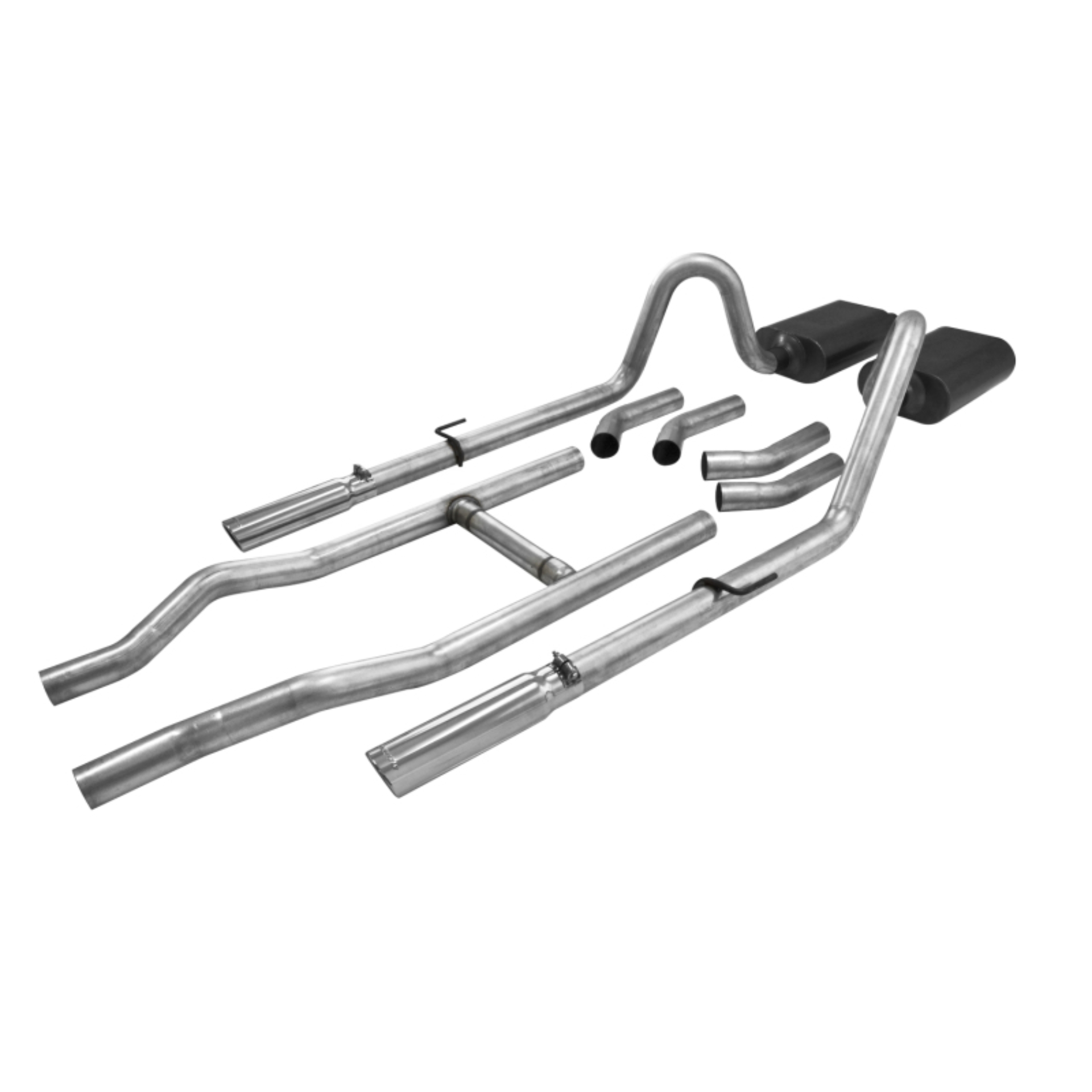 Picture of Flowmaster 55-57 Chevrolet 2.5in. American Thunder SS Crossmember-Back Exhaust System