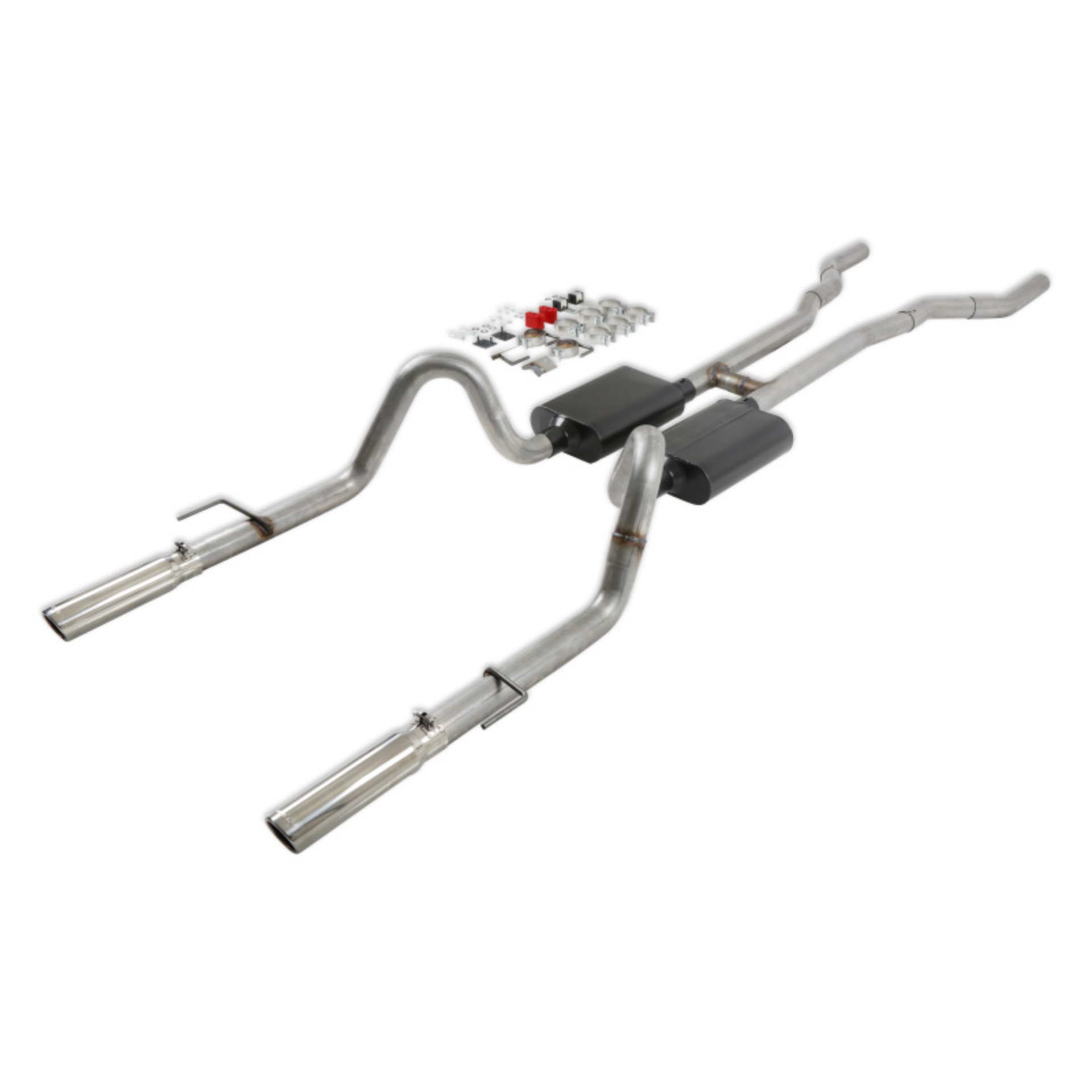 Picture of Flowmaster 67-70 Mustang American Thunder THRU VALANCE SS Crossmember-Back Exhaust System
