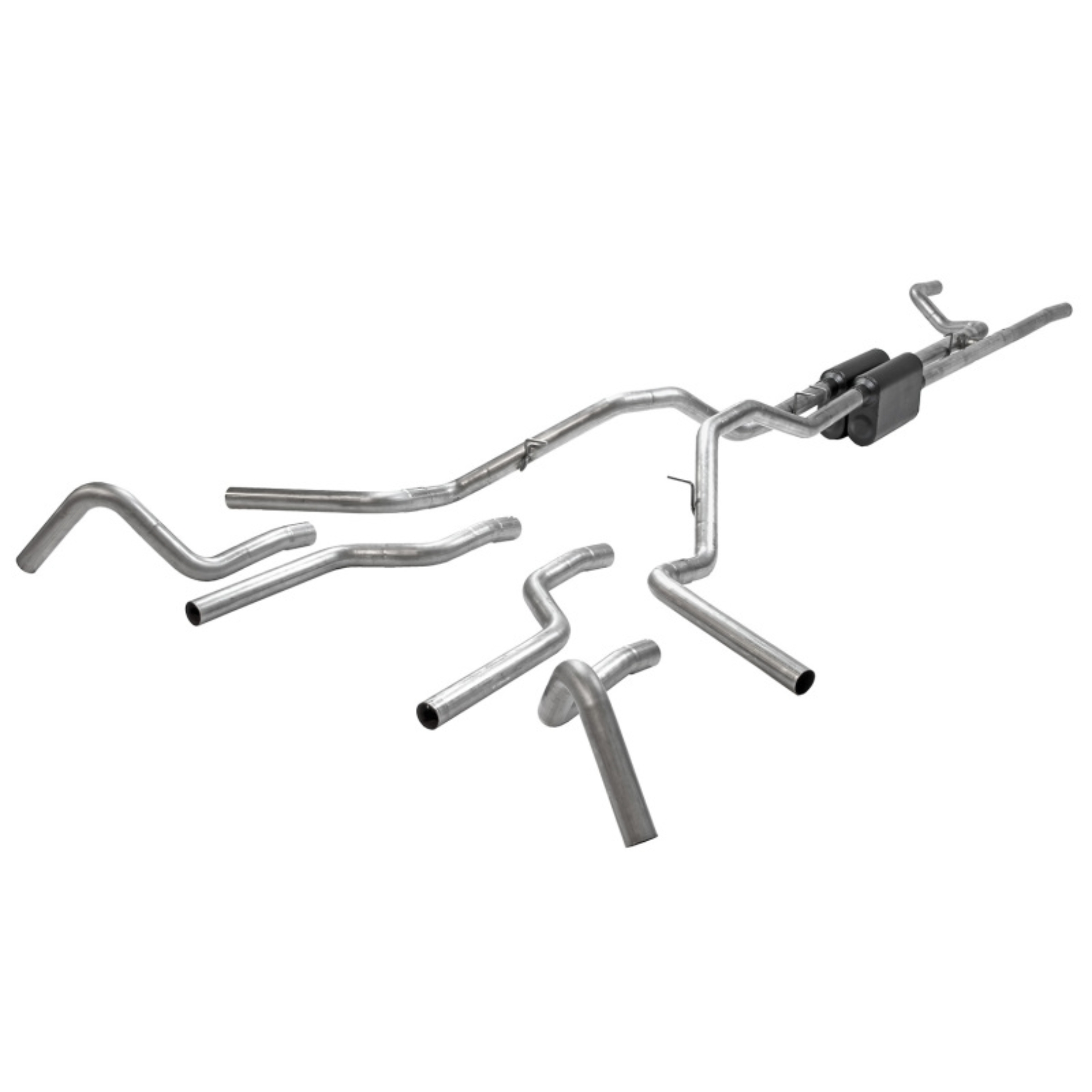 Picture of Flowmaster 67-72 Ford F100 American Thunder Cat-Back Exhaust System - (wide Tank)
