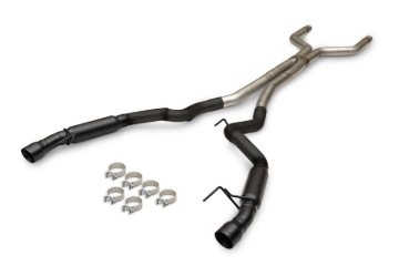 Picture of Flowmaster 24-25 Mustang 5.0L Outlaw Cat-Back Exhaust System - Black Tip (Non-Valved)