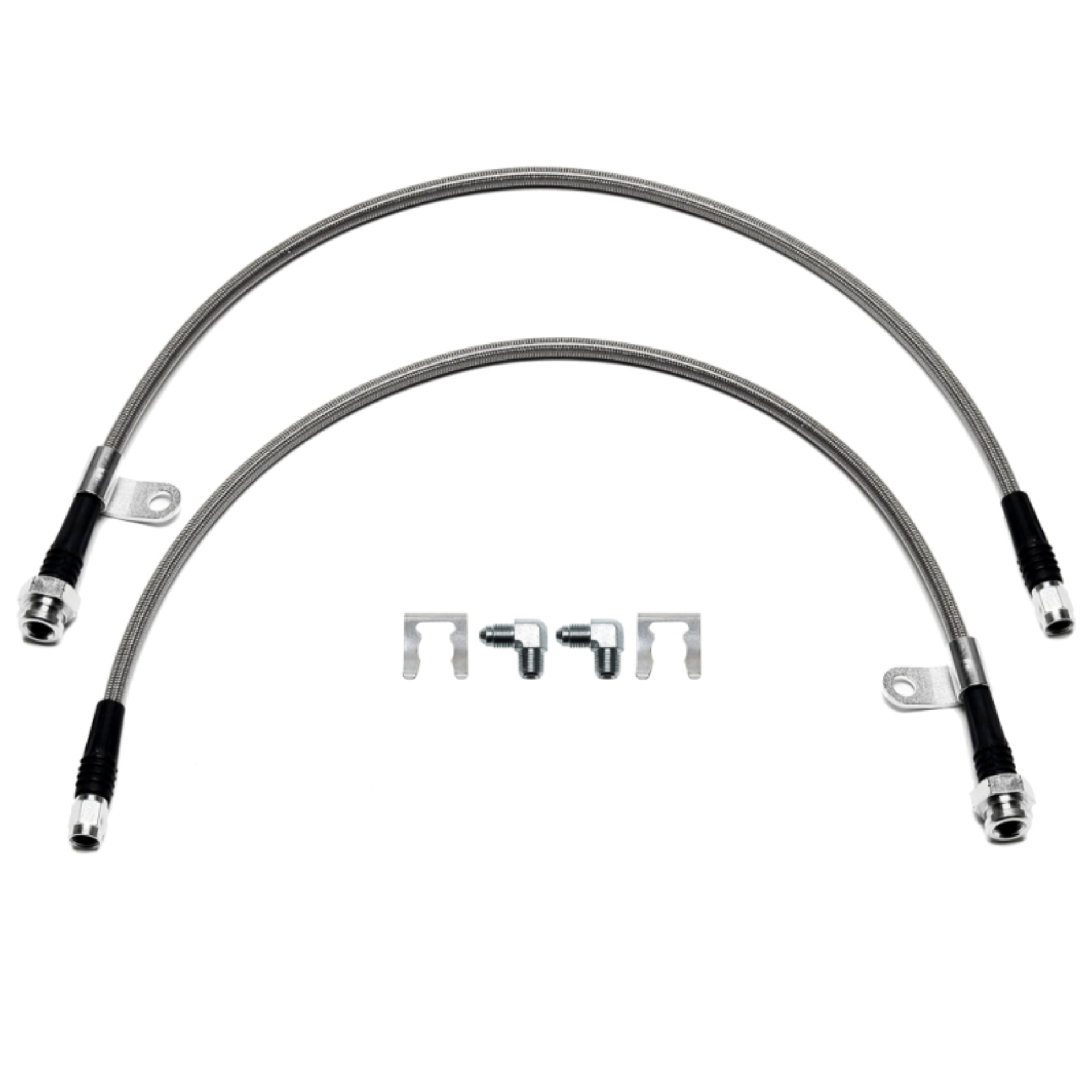 Picture of Wilwood 23in OAL Flexline M10x1.0 Hose to -3 w/ Bracket
