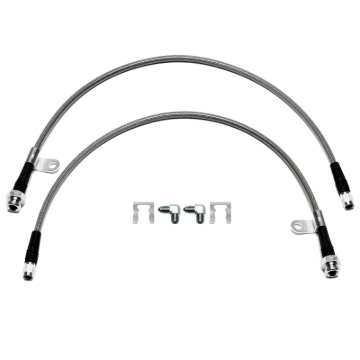 Picture of Wilwood 23in OAL Flexline M10x1.0 Hose to -3 w/ Bracket